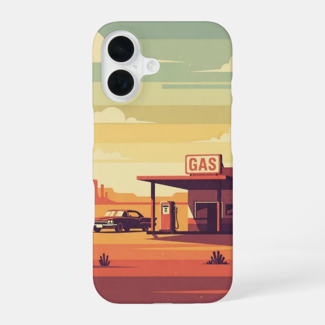 Coque iPhone 16 Dernier arrêt d'essence (Verso)