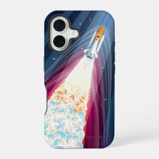 Coque iPhone 16 Double Boosté (Lancement de la Navette Spatiale)