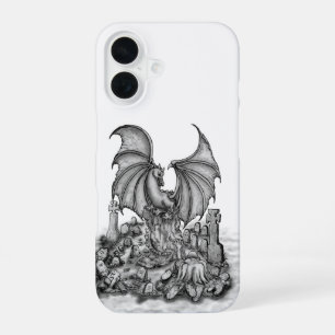 Coque iPhone 16 Dragon avec Zombie