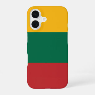 Coque iPhone 16 Drapeau de la Lituanie