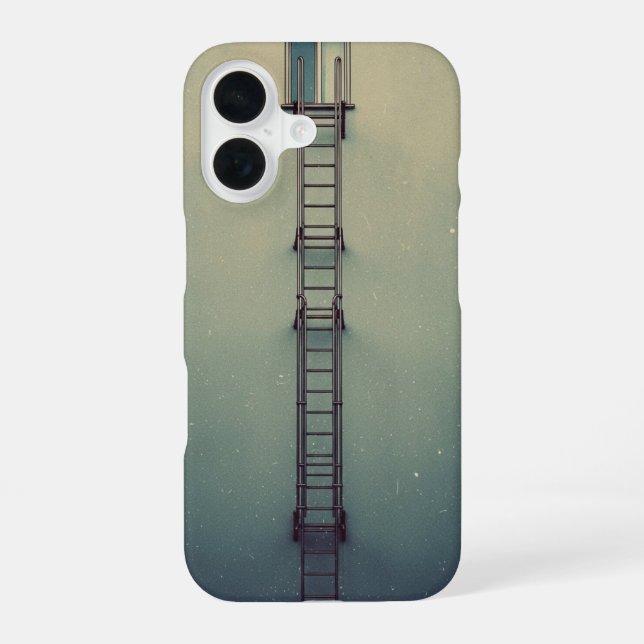 Coque iPhone 16 Échelle de secours rétro (Verso)