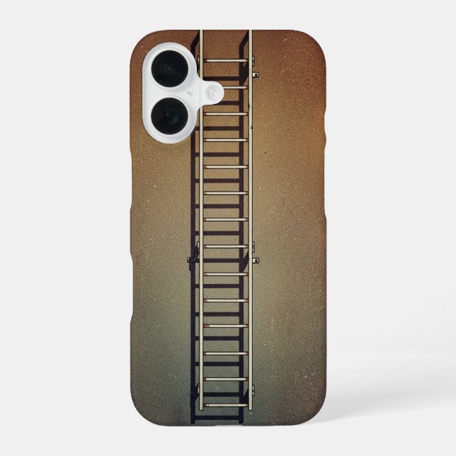 Coque iPhone 16 Échelle de secours rétro (Verso)