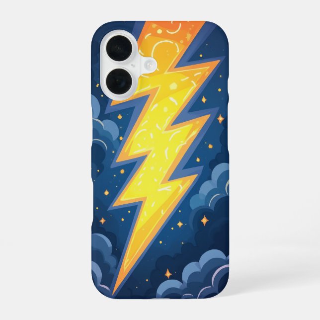 Coque iPhone 16 éclair intense (Verso)