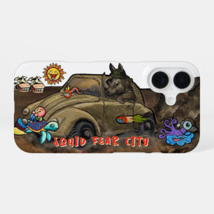 Coque iPhone 16 Édition RHINO de Squid Fear City 