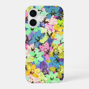 Coque iPhone 16 Effet de verre teinté d'orchidée,