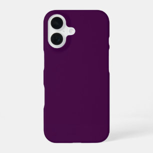 Coque iPhone 16 Eggplant Purple Solid