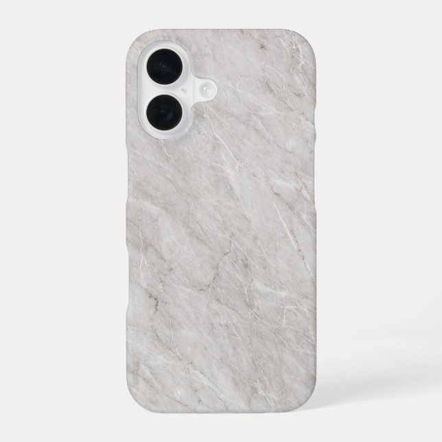 Coque iPhone 16 Elegant White Marble  (Verso)