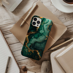 Coque iPhone 16 Emerald Sovereign – Luxe Émeraude et Or