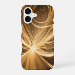 Coque iPhone 16 Énergie lumineuse Abstraite et spirale cosmique