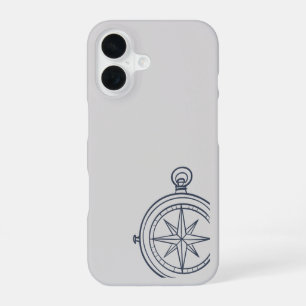 Coque iPhone 16 Étude nocturne compas dark academia