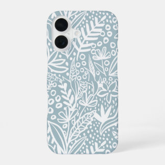 Coque iPhone 16 Étui de téléphone à motif de jardin botanique