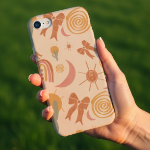 Coque iPhone 16 Étui de téléphone à motif de soleil du désert Boho
