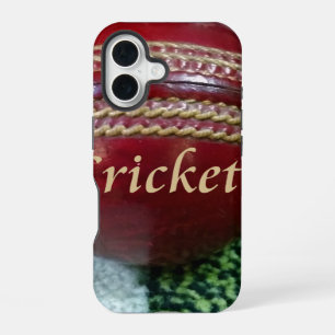 Coque iPhone 16 Étui de téléphone de cricket de gloire de boule du