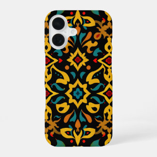 Coque iPhone 16 Étui de téléphone en carrelage exotique vibrant
