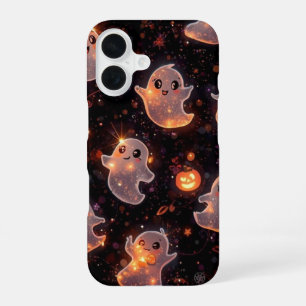 Coque iPhone 16 Étui de téléphone fantôme mignon, housse de téléph