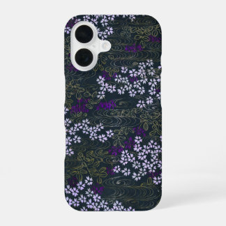 Coque iPhone 16 Étui de téléphone Fleur de cerisier nocturne japon