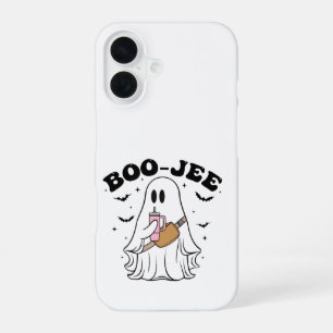 Coque iPhone 16 Étui de téléphone Halloween fantôme mignon BOO-JEE