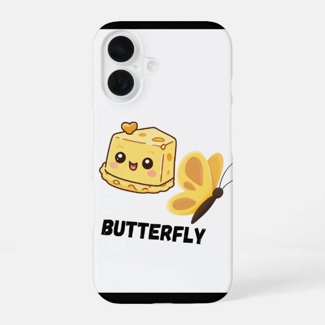 Coque iPhone 16 Étui de téléphone Papillon (Verso)