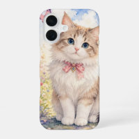 Étui de téléphone pour chaton printanier duveteux