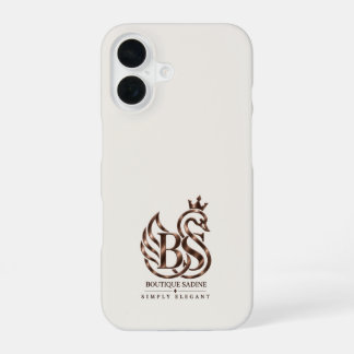 Coque iPhone 16 Étui iPhone en ivoire minimaliste au cygne gracieu