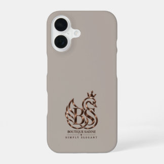 Coque iPhone 16 Étui iPhone en pierre minimaliste Le Cygne Élégant