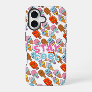 Coque iPhone 16 Étui iPhone Glace Kawaii & Sucette