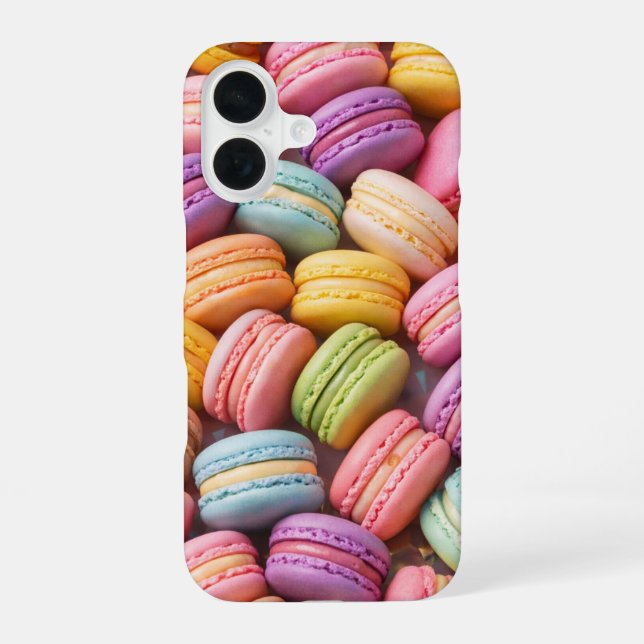 Coque iPhone 16 Étui iPhone Macarons Pastel (Verso)