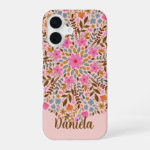 Étui Iphone Mandala Floral Élégant pour Elle
