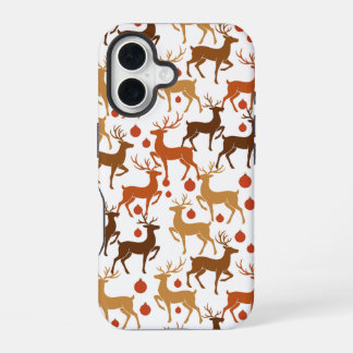 Coque iPhone 16 Étui iPhone Noël Renne Festif
