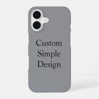 Coque iPhone 16 Étui iPhone simple personnalisé promotionnel