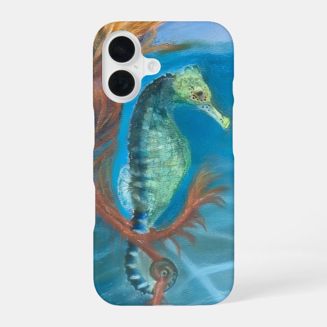 Coque iPhone 16 Étui mince pour iphone 16 Apple Seahorse (Verso)