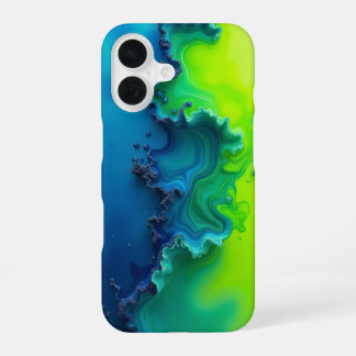 Coque iPhone 16 Étui pour iPhone Verdant Fracture