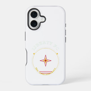 Coque iPhone 16 Étui pour téléphone Liberty FC Compass Badge   USA