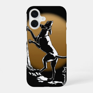 Coque iPhone 16 Étuis iPhone d'art de chien de chasse Coonhound Ar