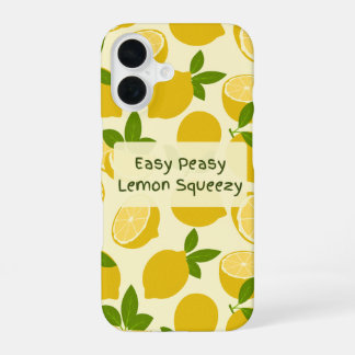 Coque iPhone 16 Facile Facile Citron Presse