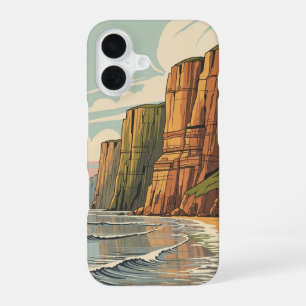 Coque iPhone 16 Falaises côtières vintage