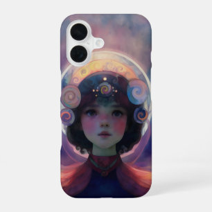 Coque iPhone 16 Fantaisie Éthérée Gardien de Rêve Enfant Céleste