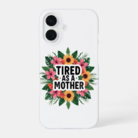 Fatiguée comme une mère Tropical Floral Tournesol 