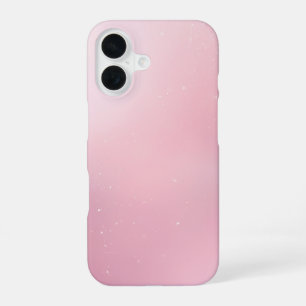 Coque iPhone 16 Féminin Rose Poudré Ombre à Paillettes