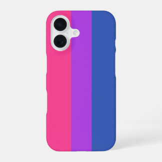 Coque iPhone 16 Fierté bisexuelle