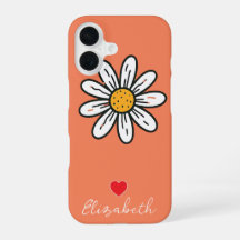 Fleurs de marguerite mignonnes dessinées à la main