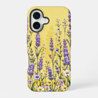Coque iPhone 16 Fleurs d'orange élégantes et chaudes de marguerite