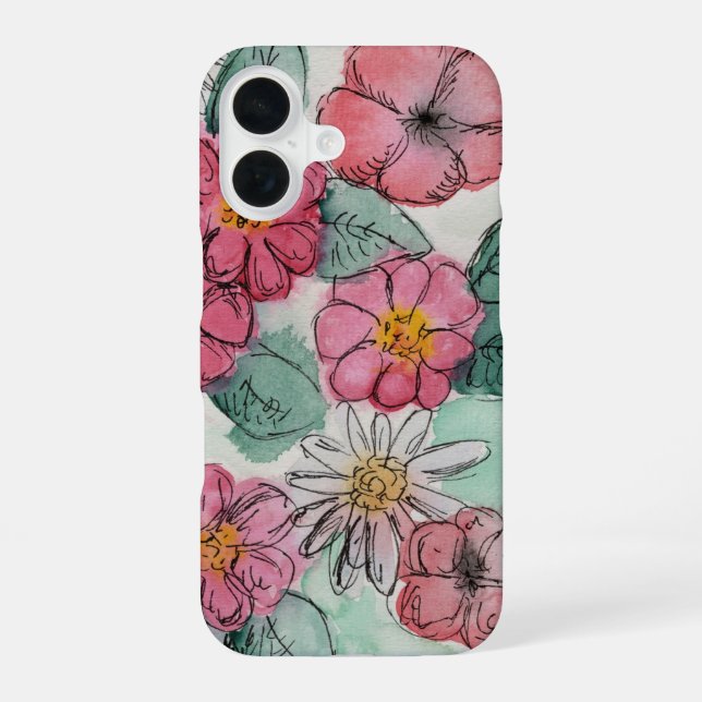 Coque iPhone 16 Flower Phone Case (Verso)