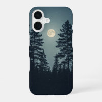 Forêt vintage sous la lune