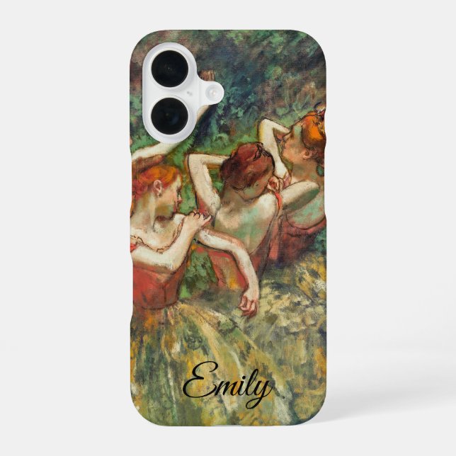 Coque iPhone 16 Four Dancers by Edgar Degas – Personalized Art (Verso)