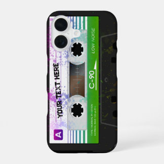 Coque iPhone 16 Funny Retro Compact Audio Cassette