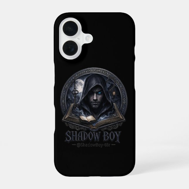 Coque iPhone 16 garçon d'ombre (Verso)