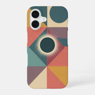Coque iPhone 16 Geometric Minimalist Eclipse