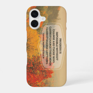 Coque iPhone 16 George Bernard Shaw Citation inspirante "Changemen