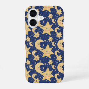 Coque iPhone 16 Gothique céleste rétro des années 90 avec une touc